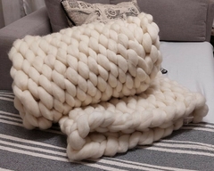 Manta de lana merino XXL