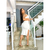 Vestido gringa branco Mid - comprar online