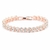 Pulseira de Cristais Luxuosa com Acabamento Prateado na internet