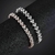 Pulseira de Cristais Luxuosa com Acabamento Prateado - Glizzy Shop