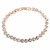 Pulseira de Cristais Luxuosa com Acabamento Prateado - comprar online