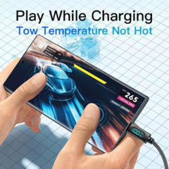 Cabo de Dados 100W TIPO-C / TIPO-C Indicador Digital Linha Premium EL-3115-CC - comprar online