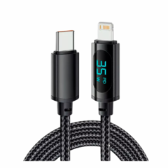 Cabo de Dados 35W TIPO-C / Lightning Indicador Digital Linha Premium EL-3115-PD - comprar online
