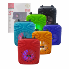 Caixinha De Som Bluetooth LED RGB Alta Qualidade 10W Suporte Celular