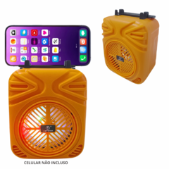 Imagem do Caixinha De Som Bluetooth LED RGB Alta Qualidade 10W Suporte Celular