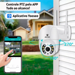 Câmera Segurança IP Externa Rotativa Wifi Prova Dágua Full Hd 1080p Jortan JT-8276QJ - comprar online