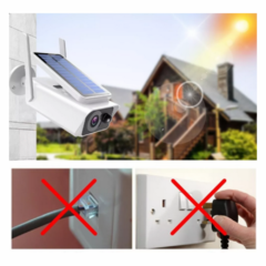 Câmera De Segurança Wifi Energia Solar ou Bateria KA-S710 Kapbom - comprar online