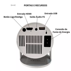 Mini Projetor Portátil Hy300 1080p Full Hd Android Cinema Bt - comprar online