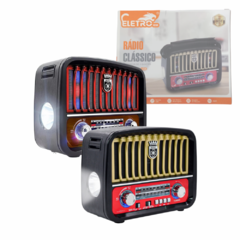 Caixa de Som Rádio Retro 3W Bluetooth 5.1 com Lanterna