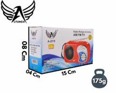 Rádio Portátil Retro FM/AM com Relógio Digital - comprar online