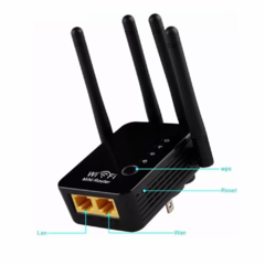 Repetidor de Sinal Wireless 2.4Ghz com 4 Antenas Kapbom KA-X333 - comprar online