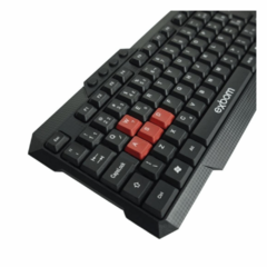 Teclado Multimídia Semi Mecânico Tecla Game Plug & Play ABNT2 Exbom BK-144M - comprar online