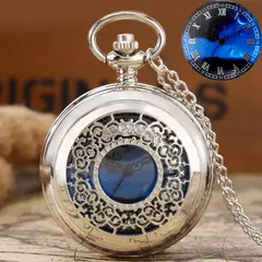 Relógio de bolso quartz Azul - GTM Custom - A Loja Oficial do Motoclube Gentlemen