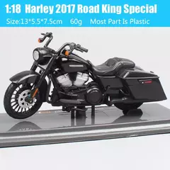Maiisto Harley Road King Motocicleta, Road King, Dyna Street Bob CVO, Road Glide, VRSCR Rod, XR1200X, Brinquedos da bicicleta, 1:18, Modelo K, XR750, Breakout - GTM Custom - A Loja Oficial do Motoclube Gentlemen
