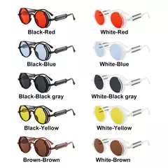 Óculos Steampunk estilo Redondo em varias cores e lentes - comprar online