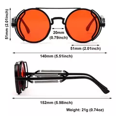 Óculos Steampunk estilo Redondo em varias cores e lentes - GTM Custom - A Loja Oficial do Motoclube Gentlemen