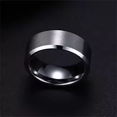 Aço inoxidável Matte Black Anéis para Homens e Mulheres, Moda Charme Jóias, - GTM Custom - A Loja Oficial do Motoclube Gentlemen