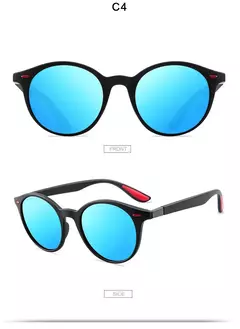 Óculos de sol polarizados com moldura oval - comprar online