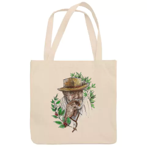 Ecobag Algodão Cru Arruda de Preto Velho Arte 131