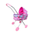 Carrinho de Passeio Divertido para Boneca Berço Plus - DM Toys