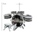 Bateria Infantil Rock Party Preto - DM Toys - comprar online