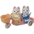 Conjunto Bicicleta Dupla Irmã e Irmão Huskys - Sylvanian Families