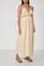 VESTIDO MIDI DECOTE V COM LINHO