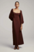 Vestido Midi Isla - Marrom Cacau - comprar online