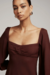 Vestido Midi Isla - Marrom Cacau - Close Boutique