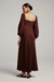 Vestido Midi Isla - Marrom Cacau - loja online
