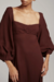 Vestido Midi Isla - Marrom Cacau