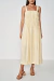 VESTIDO MIDI RETO COM TOMBAS
