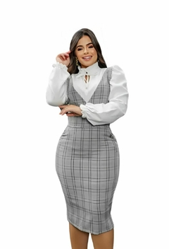 Salopete Alfaiataria Tam/GG Feminine Moda Evangelica