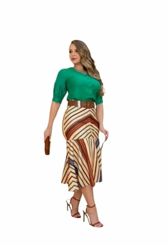 Saia Midi Alfaiataria Kauly Tam/44 - comprar online