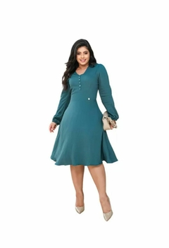 Vestido Evase Crepe Maria Amore Tam GG/44