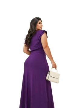 Conjunto Tecido Moletinho tam42 Roxo Lelucki Moda Evangelica - Lelucki