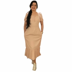 Vestido em Liocel (jeans) maxi midi 40-46 Lelucki