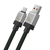 Cabo de Carregamento Rápido Turbo 100W 6A – Tipo C ou Lightning, 1 Metro, Fibra de Nylon