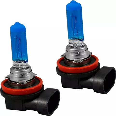 Par De Lâmpadas H11 6000K Super Branca 12V 55W Para Farol de Carro