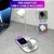 Luminária multifuncional com carregador por indução, alto-falante Bluetooth e design moderno