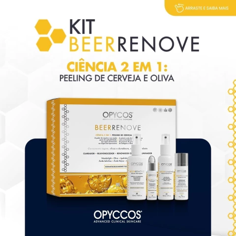 Kit Peeling Beer Renove - Peeling de Cerveja e da Oliva - Opycus