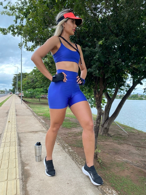 Short Fit Bolso New Trend Índigo