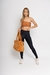 Legging Fuso Bicolor Fit Live Preto/Conhaque
