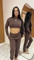 Conjunto moleton Cropped Adidas Lara - comprar online