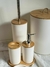 SET DE BAÑO 6 PIEZAS BLANCO LISO - comprar online