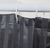 CORTINA DE BAÑO HOTELERA - NEGRO RAYAS - comprar online