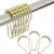 GANCHOS ROLLER METALICOS PARA CORTINA DE BAÑO