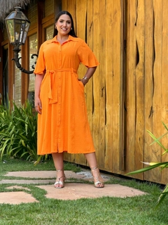 Vestido Verena Laranja