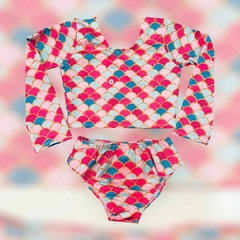  Conjunto infantil biquini feminino moda praia 