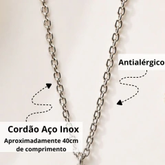 Kit Colar Caixão + Brincos de Morcego - Linha Spellbound Steel - loja online